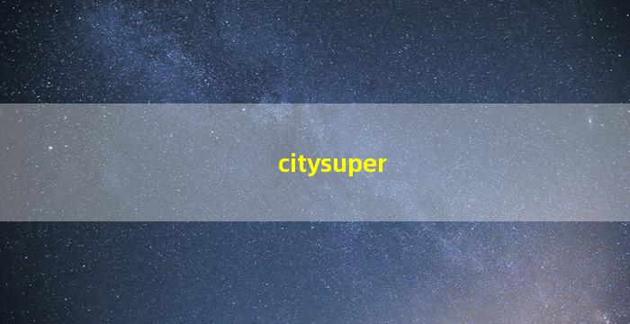 city'super